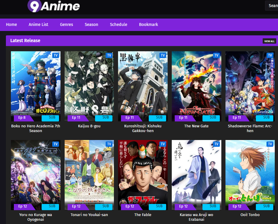 9Anime KissAnime Alternatives