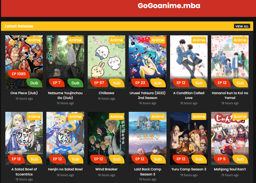 GoGoAnime KissAnime Alternatives