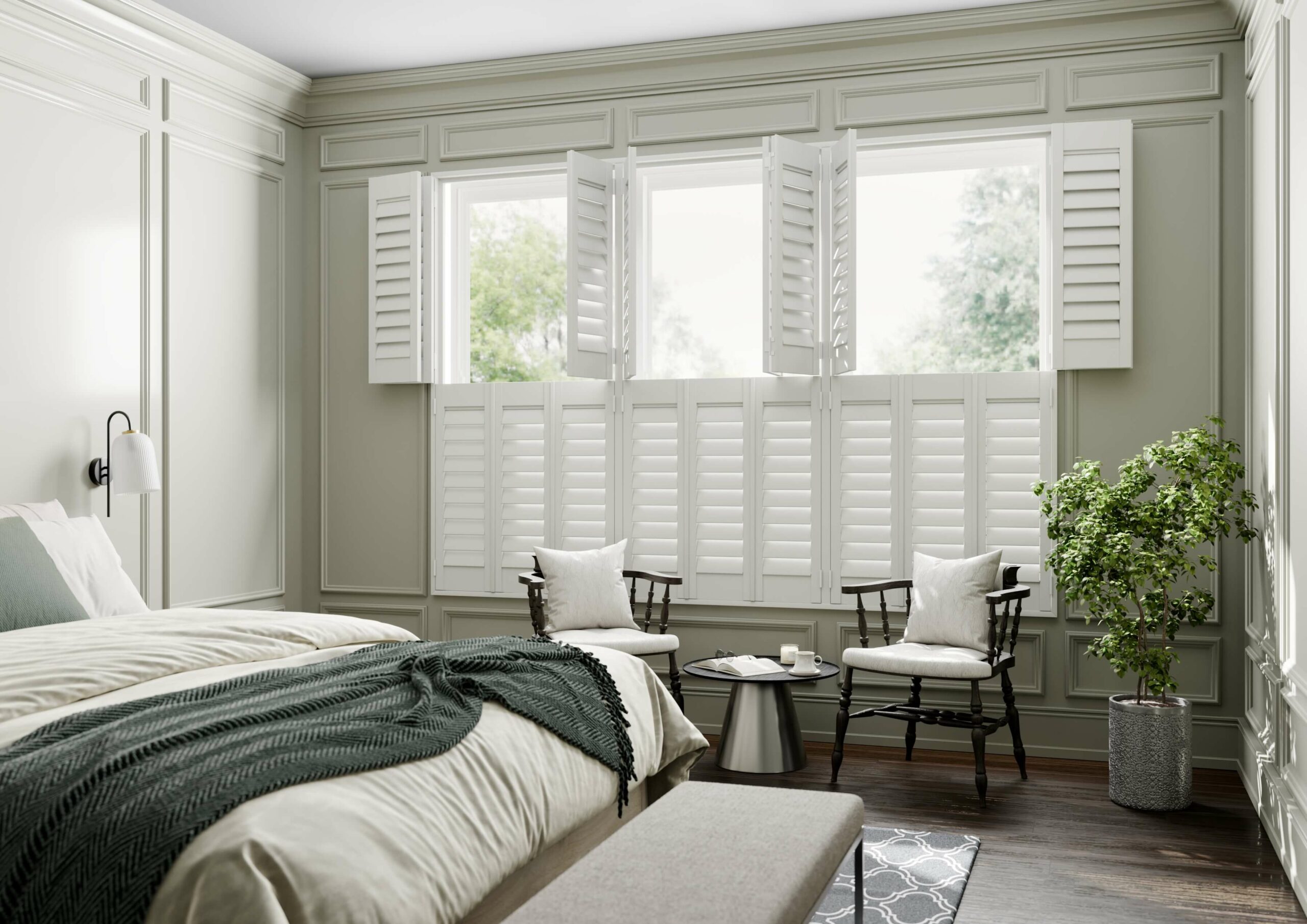 Tier on tier shutters